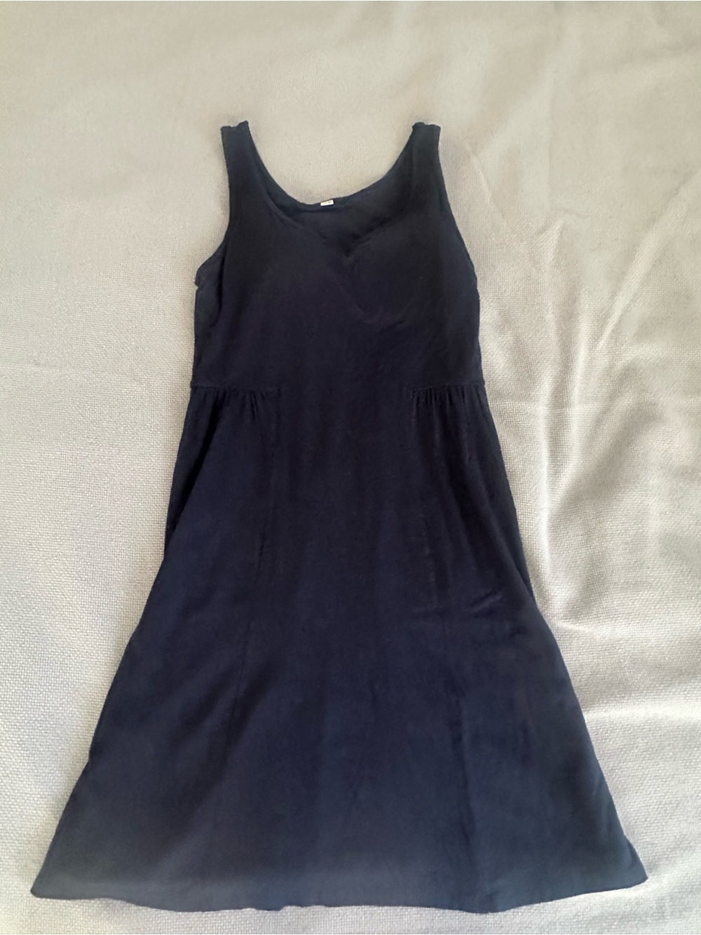 UNIQLO Sleeveless Tank Bra Dress with Built-In Bra Navy Blue M